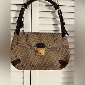 Bonia Signature Vintage Italian shoulder bag with clochette.